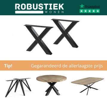 Metalen tafelpoten | stalen poten | tafel X poten - Matrix beschikbaar voor biedingen