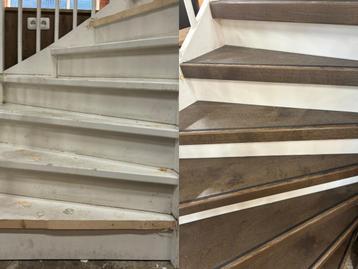 LEEGVERKOOP HOUTEN TRAPRENOVATIE – Kies uit 11 kleuren beschikbaar voor biedingen