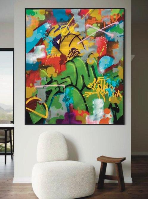 Reyes - Fun Fair (SIZE XXL), Antiek en Kunst, Kunst | Schilderijen | Modern