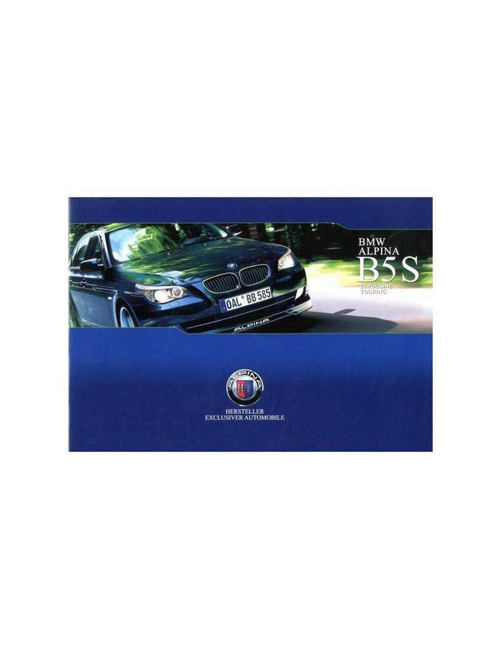 2007 BMW ALPINA B5 S BROCHURE DUITS, Boeken, Auto's | Folders en Tijdschriften