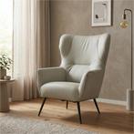 Leren fauteuil Flair - Toledo Perle (lichtgrijs), Huis en Inrichting, Fauteuils, Eigentijds, Modern, Retro, Romantisch, Nieuw