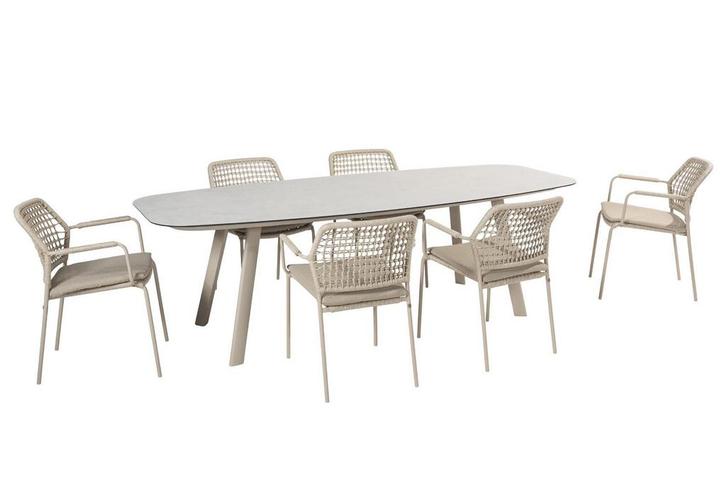 Taste by 4 Seasons Barista tuinset latte met Manolo tafel, Tuin en Terras, Tuinsets en Loungesets, Ophalen of Verzenden