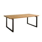 *WOONWINKEL* Tower Living Lucca Eettafel Teak Met Staal 200x, Huis en Inrichting, Tafels | Eettafels, Verzenden, Nieuw