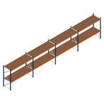 Aanbieding: Voordeelrij grootvakstelling Kimer 1750x9250x800, Zakelijke goederen, Kantoor en Winkelinrichting | Magazijn, Stelling en Opslag