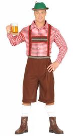 Bavariaanse Man kostuum lederhose + blouse, Nieuw, Ophalen of Verzenden