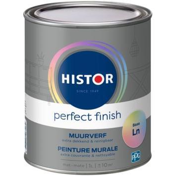 Histor Perfect Finish Muurverf Reinigbaar Matt Wit 1L, Doe-het-zelf en Verbouw, Verf, Beits en Lak, Verf, Wit, Nieuw, Minder dan 5 liter