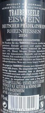 2016 Kitzer Traubenseele Volxeimer Rheingrafenstein,, Verzamelen, Wijnen, Nieuw