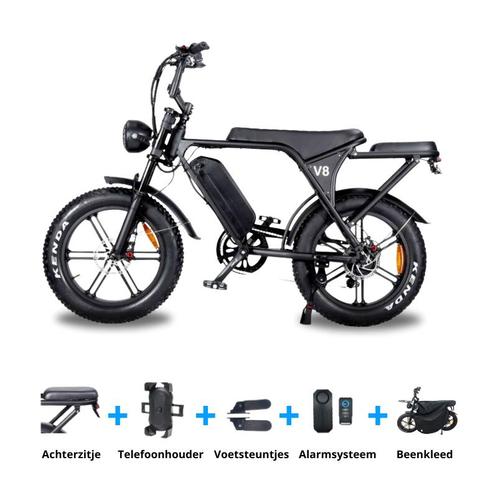 OUXI V8 3.0 (C80) Fatbike - Achterzitje + Telefoonhouder +, Fietsen en Brommers, Elektrische fietsen, Nieuw, Overige merken, Ophalen