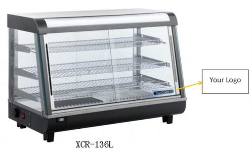 Warmhoud vitrine 4 zijden glas rcr-136 hot | Tefcold | 50517, Zakelijke goederen, Horeca | Overige, Verzenden