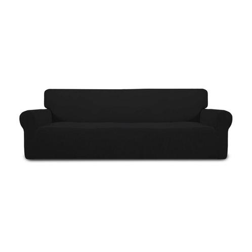 Bankhoes Stretch - Zwart - Geschikt voor een breedte van 190, Huis en Inrichting, Stoelen, Nieuw, Verzenden