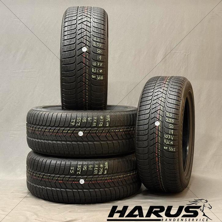 255/50/19 107V RSC Pirelli winterbanden 6,2/5,5mm profiel 4X, Auto-onderdelen, Banden en Velgen, 19 inch, Erkend duurzaam, Winterbanden