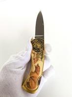 hunting collectors knife -Bear and salmon fish - Zakmes