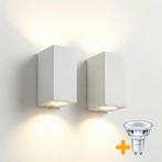 2 Stuks | Wandlamp / muurlamp / buitenlamp | Incl. 4x, Ophalen of Verzenden, Nieuw, Modern