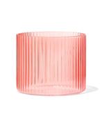 HEMA Glas voor geurkaars S ribbel oranje, Huis en Inrichting, Woonaccessoires | Kandelaars en Kaarsen, Verzenden, Nieuw