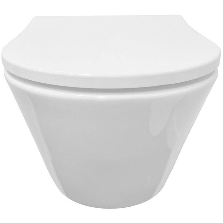 Wiesbaden Stereo Rimless Wandcloset met Shade Toiletzitting, Doe-het-zelf en Verbouw, Sanitair, Nieuw, Ophalen of Verzenden