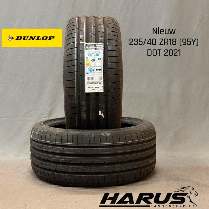 235/40/18 95Y Dunlop zomerbanden nieuw 2X GRATIS MONTAGE, Auto-onderdelen, Banden en Velgen, 18 inch, Erkend duurzaam, Zomerbanden
