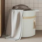 vidaXL Opbergmand Ø 38x36 cm katoen wit, Huis en Inrichting, Woonaccessoires | Schalen en Manden, Verzenden, Nieuw