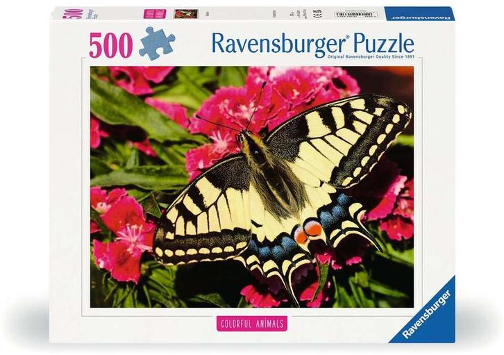 Butterfly Puzzel (500 stukjes) | Ravensburger - Puzzels, Hobby en Vrije tijd, Denksport en Puzzels, Nieuw, Verzenden