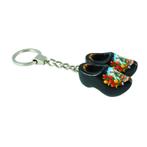 Sleutelhanger met 2 klompjes van 4 cm Zwart, Ophalen of Verzenden, Nieuw