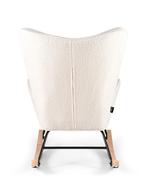 Aemely® Schommelstoel Mama - Wit Teddy, Blank Hout, Ophalen of Verzenden, Nieuw, Stoel(en)