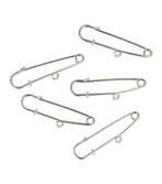 Haarspeld Kiltspeld Broche Oogje 5cm Zilver 5 Stuks, Verzenden, Nieuw