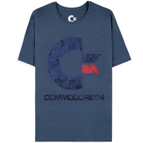 Commodore 64 Tonal logo Mens T-shirt, Spelcomputers en Games, Spelcomputers | Overige Accessoires, Verzenden