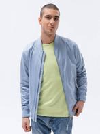 Ombre - Heren Tussenjas - Staalblauw - Voorzakken met ritsen, Kleding | Heren, Jassen | Zomer, Verzenden, Nieuw, Ombre