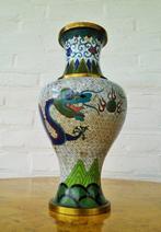 Vaas - Brons, Cloissoné - China - Imperialistische draken, Antiek en Kunst