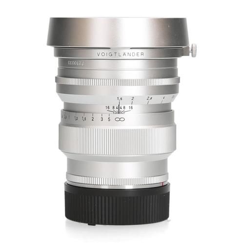 Voigtlander Nokton 75mm 1.5 VM Leica M Zilver, Audio, Tv en Foto, Fotografie | Lenzen en Objectieven, Zo goed als nieuw, Ophalen of Verzenden