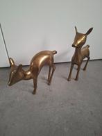 Beeld, Hertjes van Brons vintage - 17 cm - Brons, Antiek en Kunst, Curiosa en Brocante