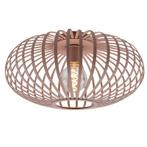 Industriële plafondlamp oud roze, Lieve, Ophalen of Verzenden, Nieuw, Metaal, Industrieel