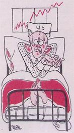 Man in bed met verhoging (lijst optie, Lithos) (Lithos), Verzenden