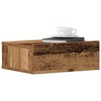 vidaXL Nachtkastje zwevend 40x32x15 cm bewerkt hout oud, Huis en Inrichting, Verzenden, Nieuw, Hout