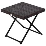 TRUUSK Poly Rotan Bijzettafel, Tuintafel, Opvouwbaar, Salont, Tuin en Terras, Tuintafels, Verzenden, Nieuw