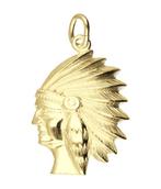 Gouden Indiaan ketting hanger, Sieraden, Tassen en Uiterlijk, Verzenden, Nieuw