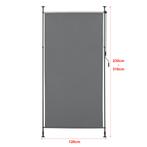 Rolgordijn voor buiten Cimarra 120x270 cm donkergrijs, Verzenden, Nieuw