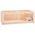 vidaXL Hamsterkooi 104x52x38 cm massief vurenhout, Dieren en Toebehoren, Knaagdieren en Konijnen | Hokken en Kooien, Verzenden