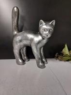 Beeld, Garden statue - Cat - Color silver bronze - 33 cm -, Antiek en Kunst