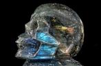 Prachtige labradoriet dubbel schedel met sterke flitsen -, Verzamelen, Mineralen en Fossielen