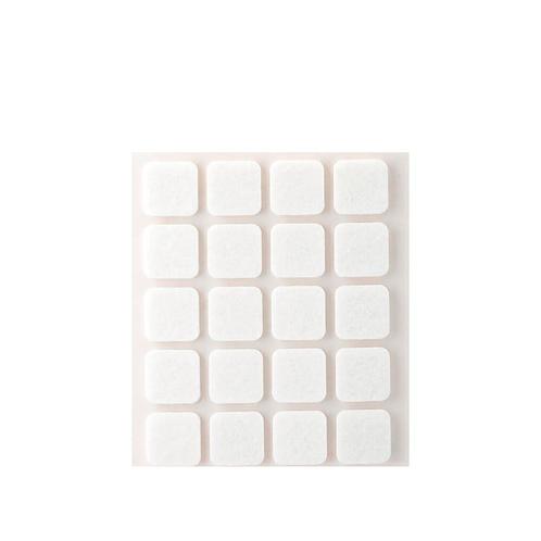 Inofix Zelfklevende Vilt 17x17mm - Vierkant - Wit - 20 stuks, Huis en Inrichting, Stoelen, Nieuw, Verzenden