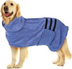 Hondenbadjas - Badjas hond - Ruglengte 60 cm - L - Blauw - N, Dieren en Toebehoren, Verzenden, Zo goed als nieuw