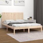 vidaXL Bedframe massief hout 180x200 cm, Huis en Inrichting, Slaapkamer | Bedden, Eenpersoons, Bruin, Verzenden, Nieuw
