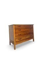 Ladekast - Walnoot, Hout, Messing, Bakeliet, Antiek en Kunst