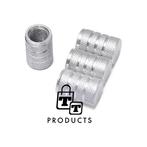 TT-products ventieldoppen 3-rings Silver aluminium 4 stuks, Ophalen of Verzenden, Nieuw