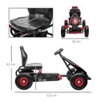 TRUUSK Gokart, Kinderrijtuig Met Verstelbare Zitplaats, Trap, Kinderen en Baby's, Speelgoed | Buiten | Skelters, Verzenden, Nieuw
