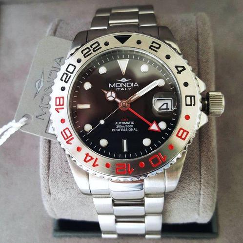 Mondia - Automatic GMT - 24 Jewels - Diver - New - Zonder, Sieraden, Tassen en Uiterlijk, Horloges | Heren