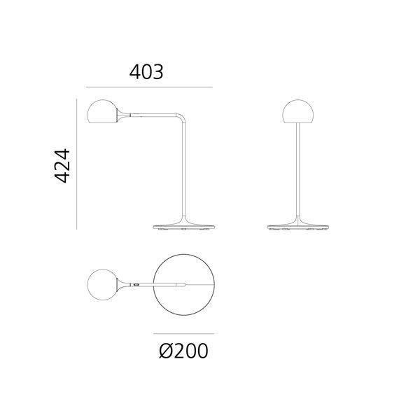 Artemide - Foster + Partners - Tafellamp - Ixa - 1110020A -, Antiek en Kunst, Antiek | Lampen