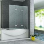 Badwand BWS Danielle 130x140 cm Helder Glas Aluminium Chroom, Ophalen of Verzenden, Nieuw, Chroom, Bad
