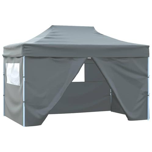 vidaXL Partytent met 4 zijwanden inklapbaar 3x4 m staal, Tuin en Terras, Partytenten, Partytent, Nieuw, Verzenden