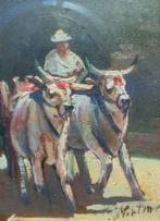 Roberto Martini (XX) - Carro con buoi, Antiek en Kunst